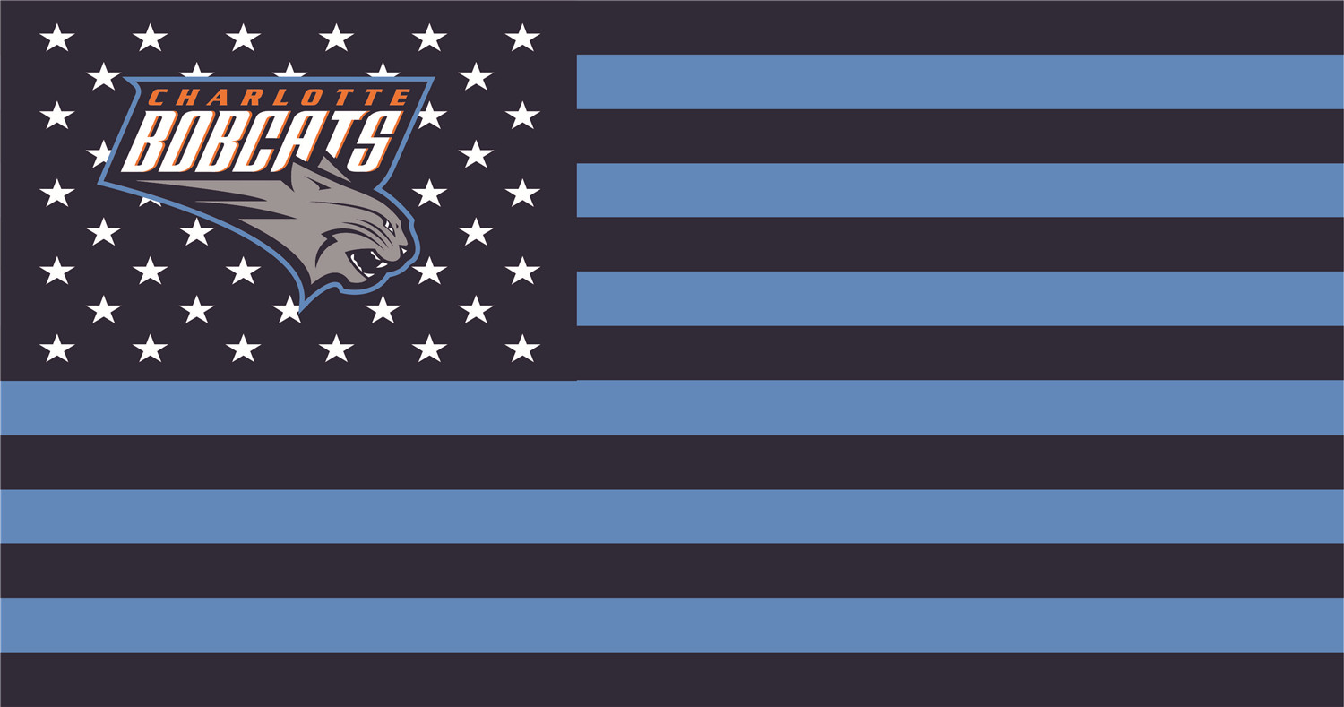 Charlotte Bobcats Flags iron on heat transfer